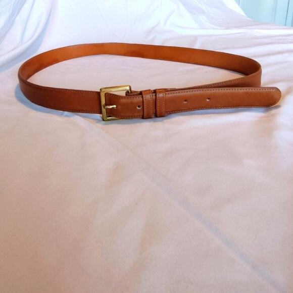 Coach Accessories - Vintage Classic COACH 40" British Tan Leather Belt USA Made Brass Buckle
